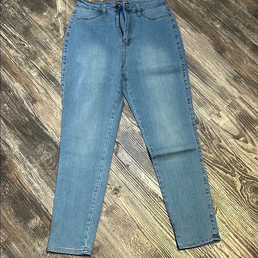 Fashion Nova Blue High Rise Jeans Classic Fit